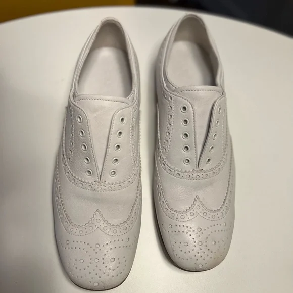 Prada | Shoes | Prada Milano Vintage Calf Bianca | Poshmark display picture 1